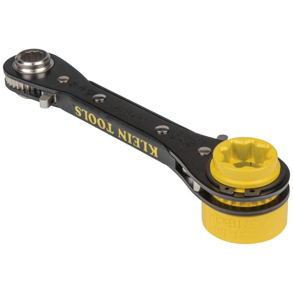 Klein Tools KT155T 6-in-1 Lineman's Ratcheting Wrench