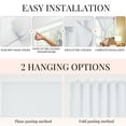 thumbnail image 5 of ZOPZO Blackout Curtains with Hook-and-Loop, Star White, 31W x 51L Inch, Easy Install for Kitchen and Bedroom Windows, 5 of 9