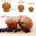thumbnail image 5 of Walfos Silicone Texas Muffin Pan Set- 6 Cup Jumbo Silicone Cupcake Pan, Non-Stick Silicone, Just PoP Out! Perfect for Egg Muffin, Big Cupcake - BPA Free and Dishwasher Safe, Set of 2, 5 of 9