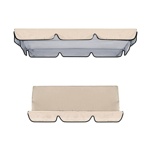 Cubierta protectora para columpio de Patio, funda resistente al agua para asiento de columpio , beige