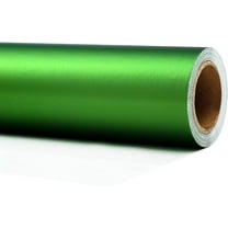 Green Metallic Wrapping Paper Mini Rolls - Solid Matte Gift Paper -17 Inches X 33 Feet Great for Birthdays, Graduation, Mother's Day, Father's Day