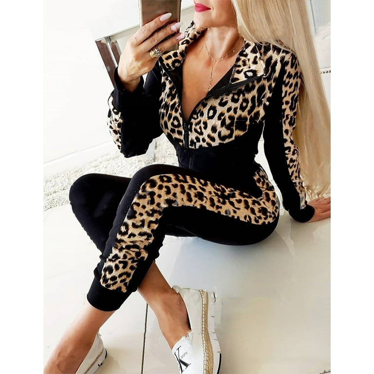 Leopard print sweatsuit 2025