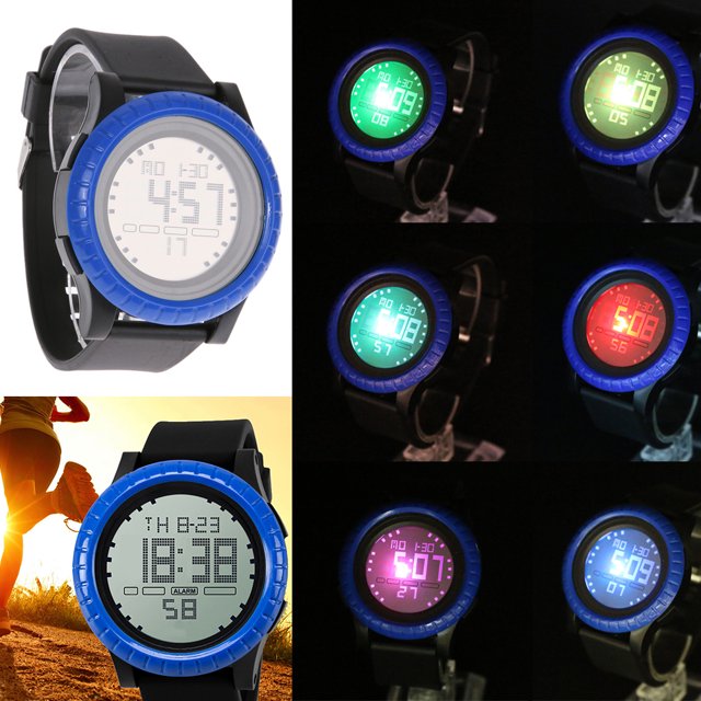 Hombres Deportes Relojes Digital LED Reloj Casual Electrónica Reloj de pulsera (Azul)-145233.03 Likrtyny Para estrenar