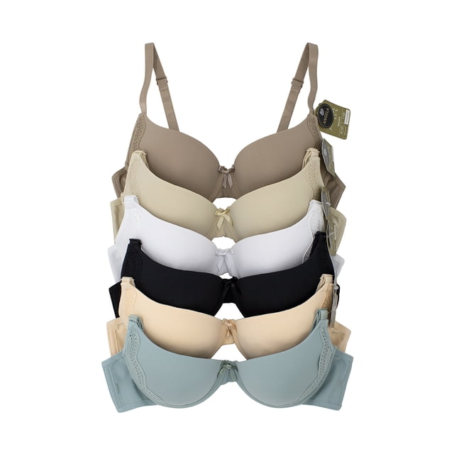 Paquete de Brasier Adda Lingerie Modelo Angela, Estilo con varilla, Colores surtidos