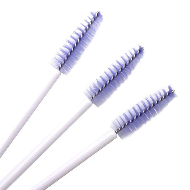 Mini cepillo de nailon desechable, portátil, de color, para pestañas, en espiral, para cejas, cepillo de pestañas, peine de maquillaje