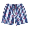 thumbnail image 5 of Goofa Nautical Anchors Printed Mens Swim Trunks Summer Quick Dry Short Beach Swimwear Bathing Suits-Small, 5 of 9