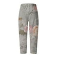thumbnail image 4 of Bogo Blue Striped Linen Pants Women Petite Women'S Casual Pants & Capris Pink Pants For Women Pull On Stretchy Wide Leg Sweatpants Women Petite Length Womens Trousers Wide Leg, 4 of 5