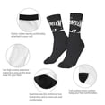 thumbnail image 3 of Kids Girls Boys Socks - Happy Halloween Black Comfort Breathable Crew Socks for Boys Girls Kids, Soft Athletic Running Socks for Boys Socks 6-10 Years Old, 3 of 6