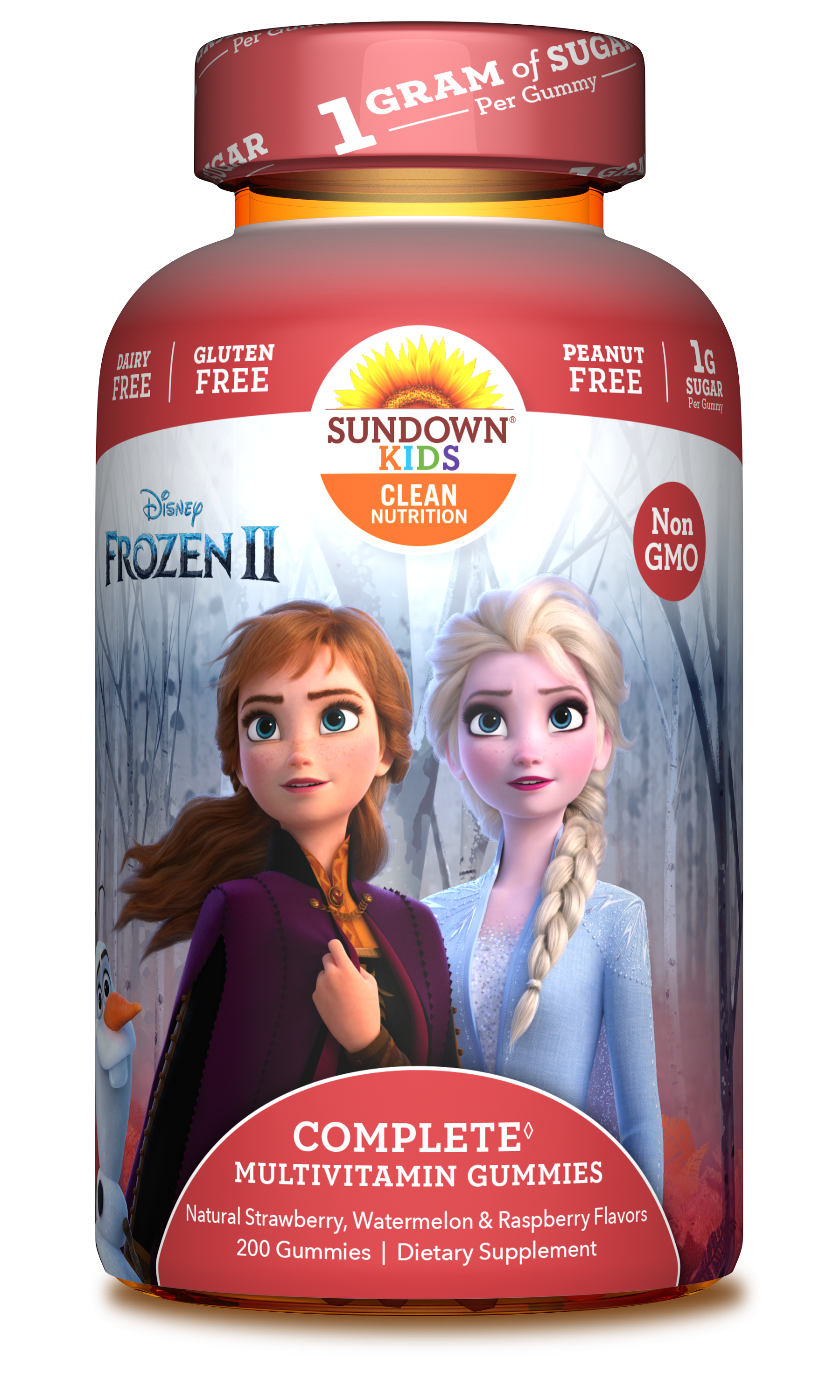 Sundown Kids Multivitamins, Frozen 2, Multi-Flavored Gummy Vitamins, 200 Ct