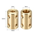 thumbnail image 3 of Shaft Coupling Robot Motor Wheel Rigid Coupler Connector Gold Tone, 5mm to 8mm 2, 3 of 3