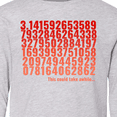 thumbnail image 4 of Inktastic Infinate Pi Day Long Sleeve Youth T-Shirt, 4 of 5