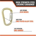 Malta Dynamics Fall Protection Carabiner Clip, High Strength