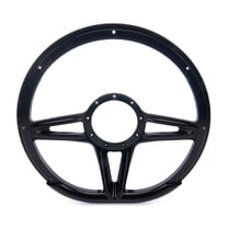 Steering Wheel 14in D-Shape Victory Black