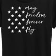 thumbnail image 3 of Instant Message - May Freedom Fly Forever  - Women's Short Sleeve Graphic T-Shirt, 3 of 6