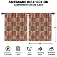 thumbnail image 2 of Blackout Kids Curtains,Red Boho Ethnic Floral Patchwork Pattern Childrens Insulated Curtains Set Of 2,Bedroom Essentials,Toddler Room Decor 52x63in(132x160cm), 2 of 5