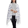 thumbnail image 2 of Sikiie Floral Butterfly Shawl Wraps Big Scarf Tassel Fall Winter Thick Scarf Warm Shawl Women Fall Gifts, 2 of 8