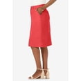 thumbnail image 3 of Jessica London Women's Plus Size Stretch Cotton Chino Skirt, 3 of 4