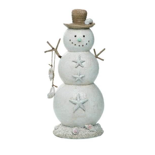 Transpac Coastal Sandman Snowman Figurine