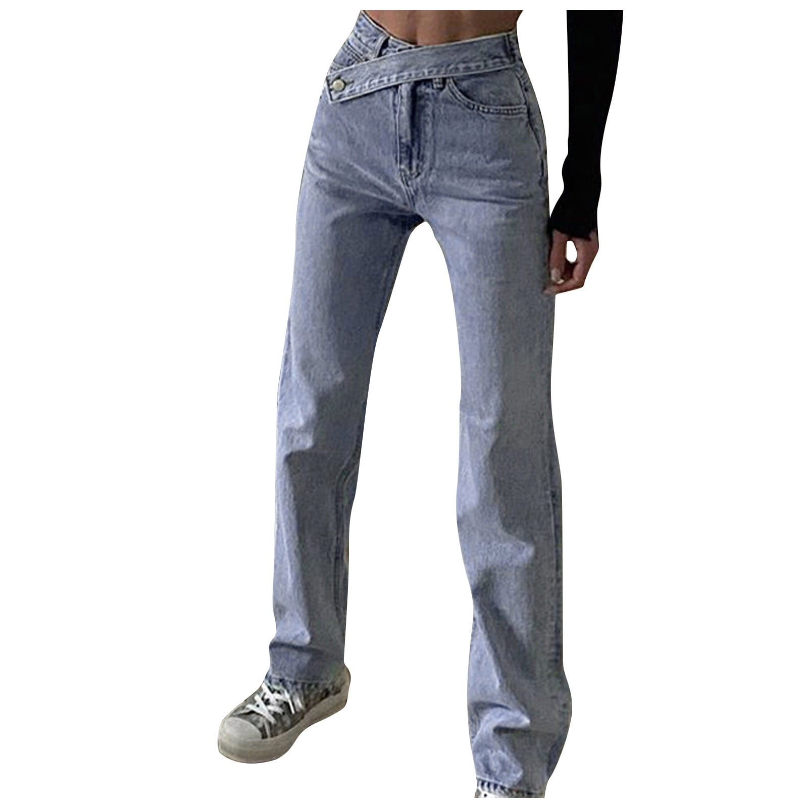 Kids Girls Side Stripped  Skinny Jeans Denim Fashion Stretchy Pants 3-14 Years 