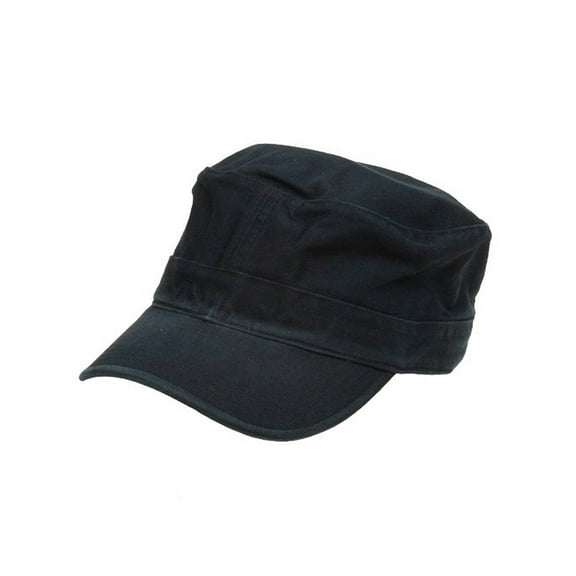 Magic Flat Top Cotton Men's Army Cap, Navy
