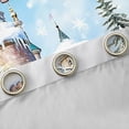 thumbnail image 4 of Manfei Princess Castle Curtains Pack of 2 (42x84 Each), Winter Snow Xmas Tree Curtains Blackout, Cute Girls Bedroom Curtains, Luxury Room Decor, 4 of 6