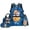 Astronaut Capybara, variant on Cat 4-Piece Backpack Set for Boys 17 Inch Breathable School Backpack with Lunch Bag, Pencil Case & Water Bottle Cover Galaxy Bookbag for Grades 3-6