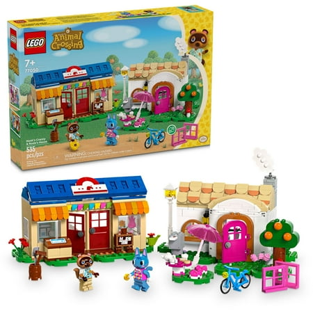 LEGO Animal Crossing Nook’s Cranny & Rosie´s House, Buildable Video Game Toy for Kids, Includes 2 Animal Crossing Toy Figures, Birthday Gift Idea for Girls and Boys Aged 7 and Up, 77050