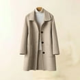 thumbnail image 5 of Aoiroe Women Winter Mid,Long Jackets For Women,Wool Blend Coat Women,Wool Pea Coats For Women,Long Winter Coats For Women,Long Coats For Women,Ladies Winter Coats,Beige,L, 5 of 6