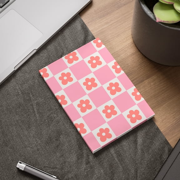 Flower Checkerboard Post-it® Note Pad
