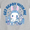 thumbnail image 2 of Instant Message - Bunny GRWM Fitted Short Sleeve Graphic T-Shirt, 2 of 5