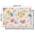 thumbnail image 6 of Pioneer Flower Floral Print Pattern Summer Placemats Table Placemats Set Of 4-Linen Kitchen Washable Placemats Table Mats 12x18 Inch Non-Slip Heat Resistant, 6 of 6