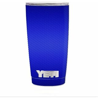 Yeti Skins | Blue Modern Camo Skin for Yeti 30 oz Tumbler | Carbon Fiber | Custom Vinyl Skin Wrap | Mighty Skins