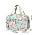 thumbnail image 3 of Large Capacity Floral Travel Toiletry Bag – Waterproof Cosmetic Pouch with Handle,Portable Hanging Wash Bag for Shaving Kit & Beauty, 3 of 7