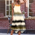 thumbnail image 4 of Erwazi Summer Flowy Dresses for Womens Short Sleeve Scoop Neck Sundress Tie-Dye Midi Tank Dress Casual Beach Vacation Tshirt Dress with Pockets, 4 of 6