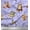 Lavender Blue, variant on Soimoi Cotton Poplin Fabric Footprint,Owl & Rabbit Animal Decor Fabric Printed Yard 56 Inch Wide