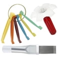 thumbnail image 3 of 3Pcs Air Conditioner Fin Cleaner Ensemble Coloré Air Conditioner Nettoyage Peigne Portable Condenseur Fin Lisseur Différent Espacement des Ailettes AC Bobine Fin Peigne Réutilisable pour Évaporateur Radiateur Rep, 3 of 10