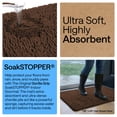 thumbnail image 4 of GORILLA GRIP Ultra Absorbent Grippy Doormat for Muddy Dog Paws, 36x24 Machine Washable Soakstopper Rugs Cleaner Floors, Bed Mat for Dirty Dogs, Indoor Entrance Door Rug Pet Bed Mats Brown, 4 of 10