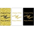 thumbnail image 3 of 30th Birthday Miniatures Candy Bar Wrapper, (Set of 60) Mini Candy Bar Stickers; 3 Designs: 24 Gold, 24 Black, 12 White, Candy Not Included, 3 of 6