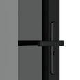 thumbnail image 5 of vidaXL 1-Piece Black Interior Door 32.7"x79.3" 1.4" Thick ESG Glass and Aluminum, 5 of 8