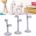 thumbnail image 1 of Earring Display Stand, Desk Decor Ornament 3 Pcs Set Earrings Holder  For Displaying/Storing/Organizing, 1 of 8