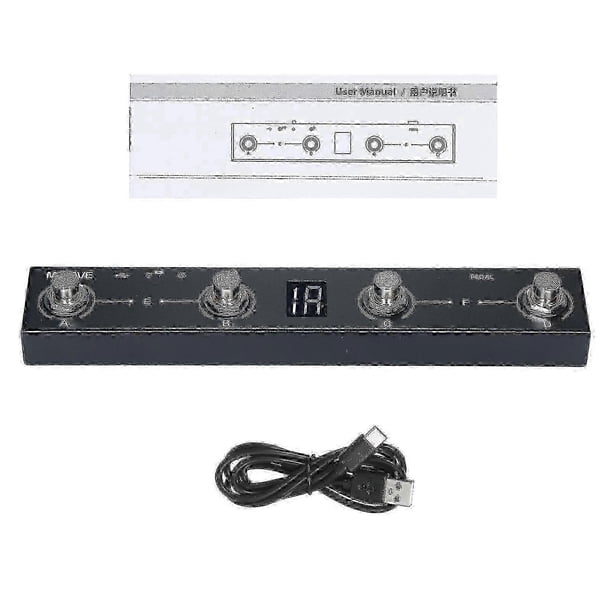 2025 M-VAVE Chocolate BT Wireless MIDI Controller Rechargeable 4 Buttons Portable MIDI Foot Controller Pedal APP Control