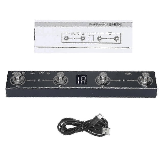 2025 M-VAVE Chocolate BT Wireless MIDI Controller Rechargeable 4 Buttons Portable MIDI Foot Controller Pedal APP Control