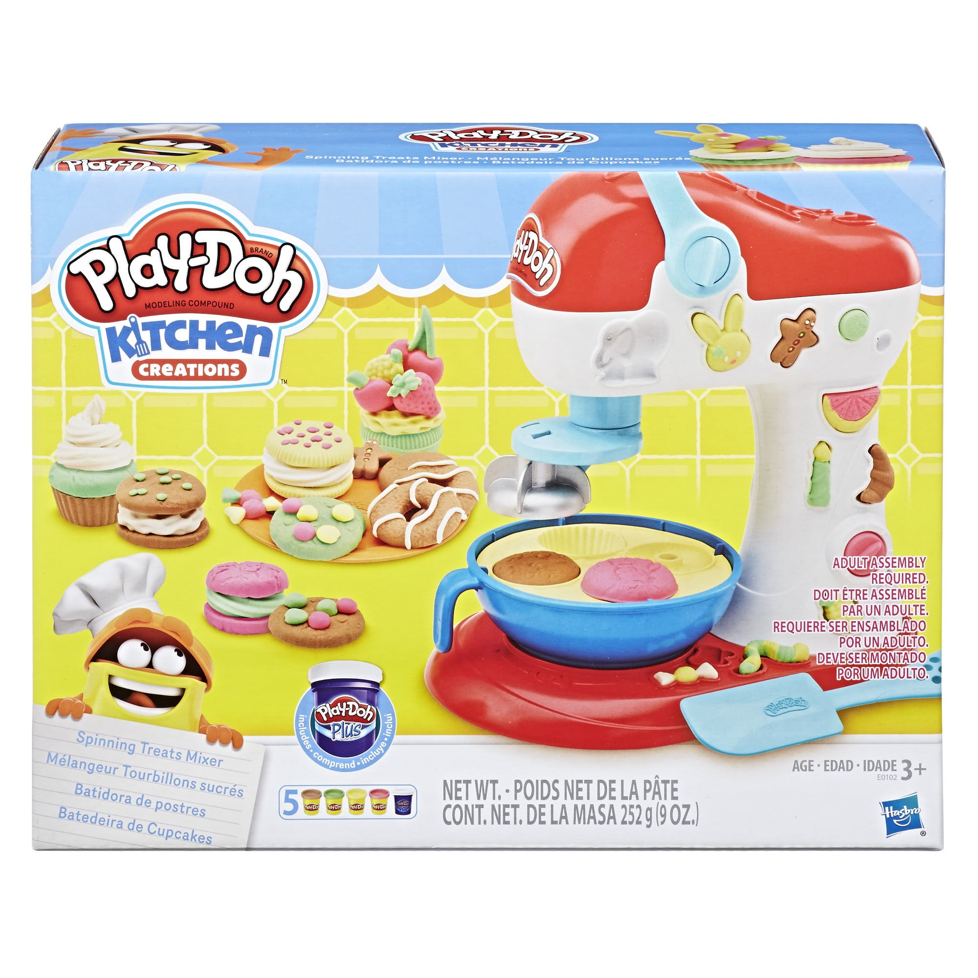Noodle Makin' Mania inc 5 Tubs of Dough Ages 3+ Kitchen Creations Play-Doh 