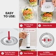 thumbnail image 3 of Chef Preserve Glass Vacuum Seal Containers for Food Storage, Made For Compact Vacuum Sealer, 3pcs set [1x Small, 1x Medium, 1x Large] Works With Hand, 3 of 6