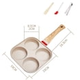 thumbnail image 4 of Mini Frying Pan Skillet Non Handle Omelette Egg Frying Pot Thickened Omelet Hotel Kitchen Home Restaurant Blanco Gloria Sartén De Huevo, 4 of 9