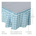 thumbnail image 5 of Annie Buffalo Blue Check King Bed Skirt 78x80x16, 5 of 5