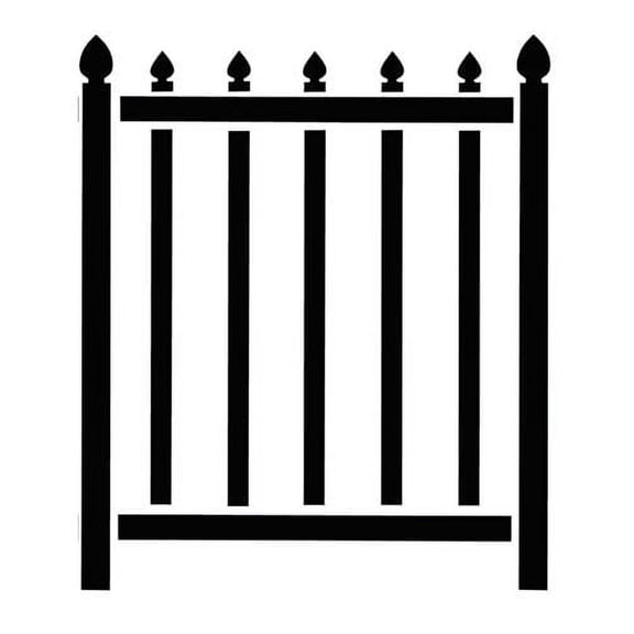 Large Wrought Iron Fence Wall Stencil SKU #1546 by Designer Stencils