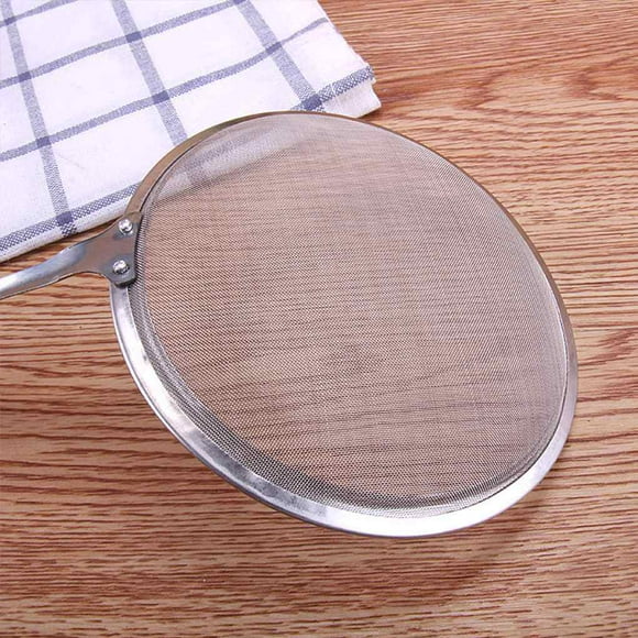 Écumoire en Maille Chinoise Fine en Acier Inoxydable Louche en Maille Passoire Outils de Cuisine Pratiques
