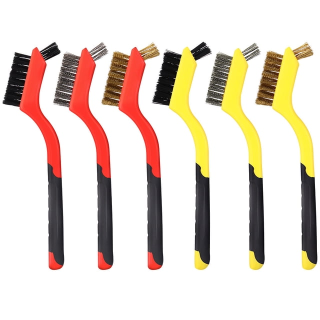 Cepillo de alambre de cobre Toystoory 6 uds doble cara para coche