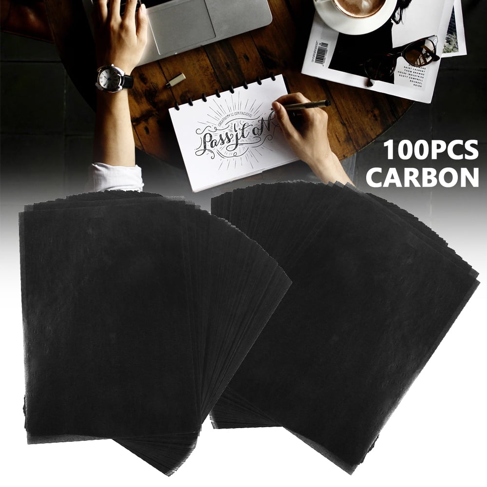 Buy Jytue 100 Pieces A4 Carbon Transfer Paper Black Legible Graphite